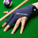 Left-Handed Billiards Glove - Three-Finger Design for Superior Performance