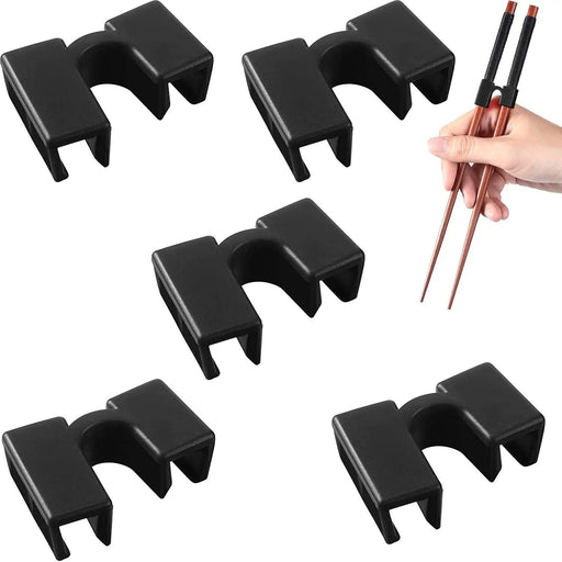 Set of 5 Easy-to-Use Reusable Chopstick Training Helpers - Perfect for Mastering Dining Skills