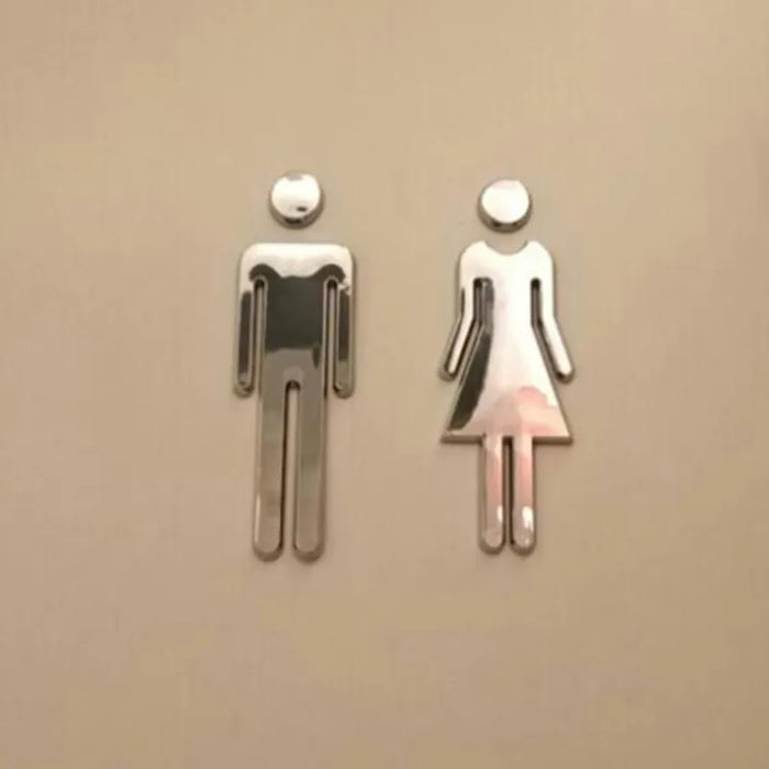 Chic Unisex Restroom Signage for Modern Bathroom Decor