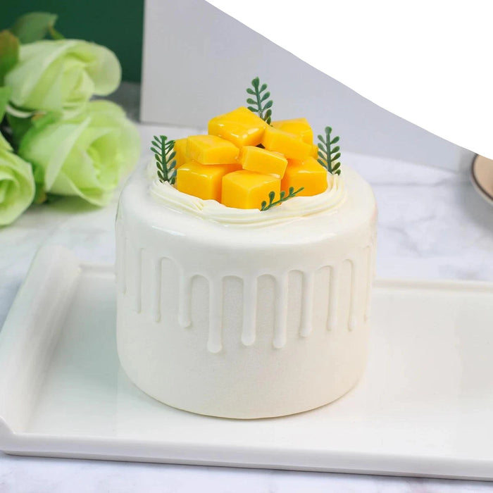 Realistic Artificial Sea Salt Cream Cake Model - Ideal for Celebrations, Home Decor, and Restaurant Showcases