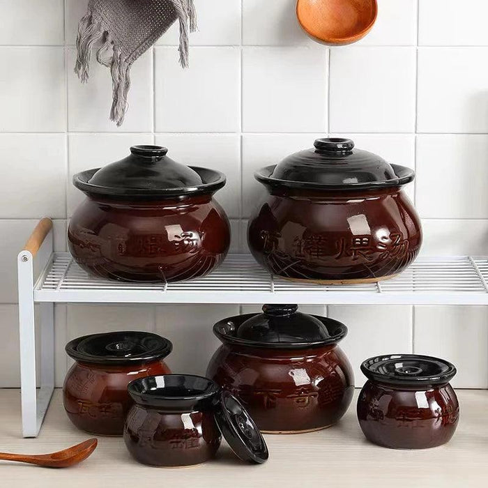 Elevate Your Culinary Creations with this Ceramic Clay Pot Set