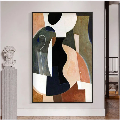 Captivating Large Hand-Painted Abstract Oil Painting to Elevate Your Home Interiors