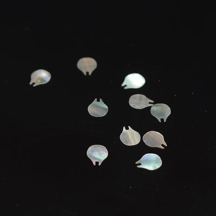 Stunning Natural Abalone Shell Fish Tail Pieces for Creative Jewelry and Instrument Inlays