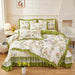 Chic Floral Ruffle Queen Bedding Set