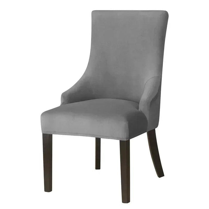 Luxe Stretch Velvet Slipcovers for High-Back Sloping Arm Chairs - Elegant Furniture Protection for Home and Events