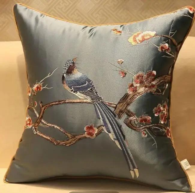 45x45/50x35cm Chinese Traditional Embroidered Bird Cushion Cover