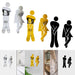 Acrylic Unisex Bathroom Sign Set for Commercial Use