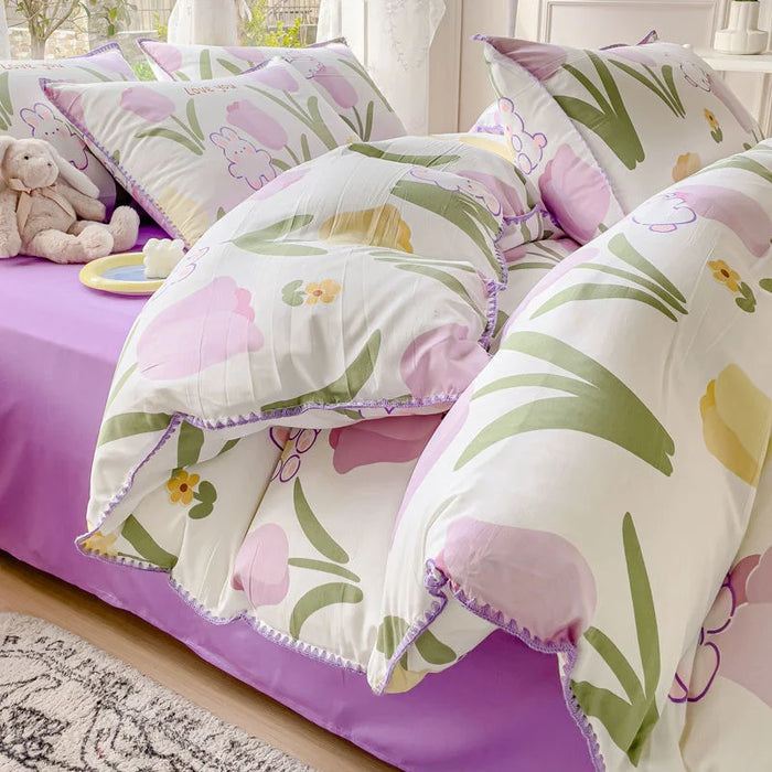 Pastoral Floral Charm Girl's Bedding Collection