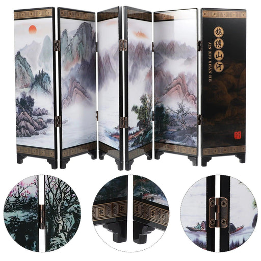 Elegant Chinese-Inspired Folding Room Divider