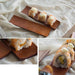 Elegant Wooden Serving Platter for Sushi, Dumplings, and Bakery Treats - Oblong Kitchen Essential