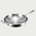 Titanium Excellence: Non-Stick Hammer-Printed Flat Bottom Wok for Gourmet Home Cooking