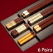 Elegant Red Bamboo Chopstick Set - Elevate Your Asian Dining Experience