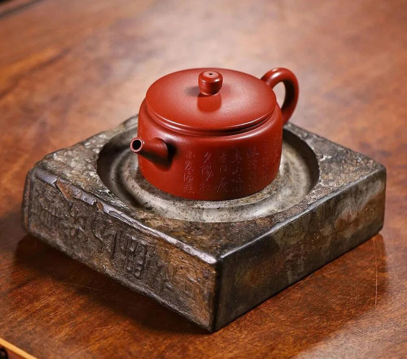 Handcrafted 150ML Yixing Purple Clay Teapot - Authentic Dahongpao Mud Tea Soaking Kettle for Chinese Zisha Tea Set