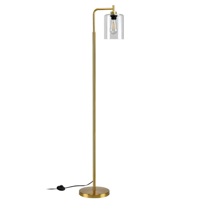 Elegant Nordic Glass and Brass LED Floor Lamp for Stylish Home and Office Lighting