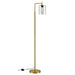 Elegant Nordic Glass and Brass LED Floor Lamp for Stylish Home and Office Lighting