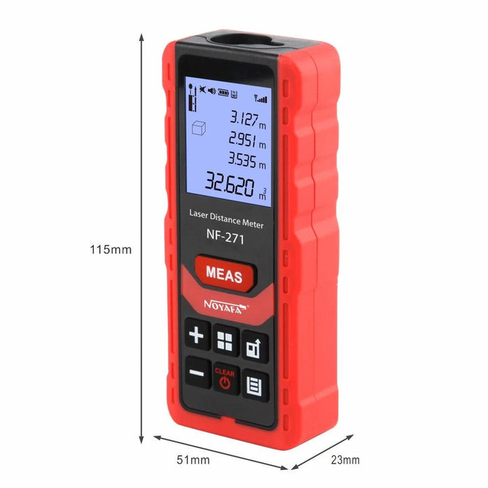 Noyafa NF-271 Advanced Digital Laser Distance Meter – 40M/80M Measurement, Ideal for Distances, Areas, and Volumes