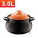 6L Traditional Chinese Clay Casserole Pot for Gas Stove Cooking - Authentic Stew Experience