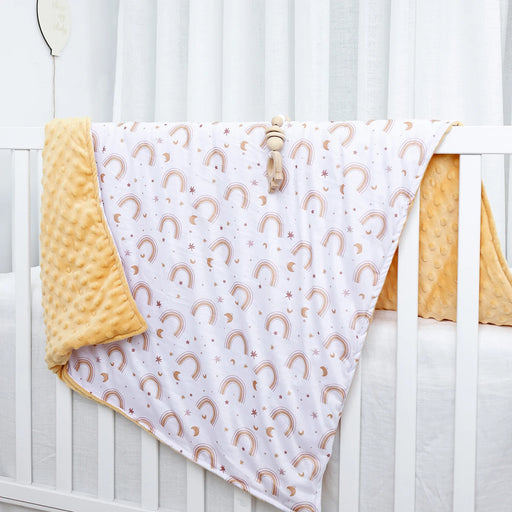 Soft Minky Dot Baby Blanket - Cozy Swaddle for Infants 75x100cm Unisex Comfort Blanket
