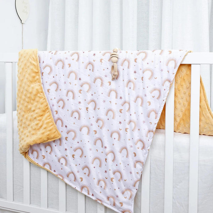 Luxurious Minky Dot Infant Swaddle Blanket - Unisex Comfort Wrap