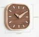 Chic Black Walnut Wooden Desk Clock - Stylish Minimalist Table Clock