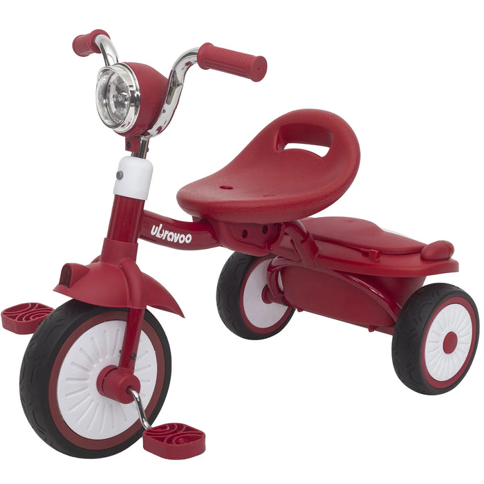 Baby Tricycle with Adjustable Seat and Cool Lights, Ideal for 1-5 Years