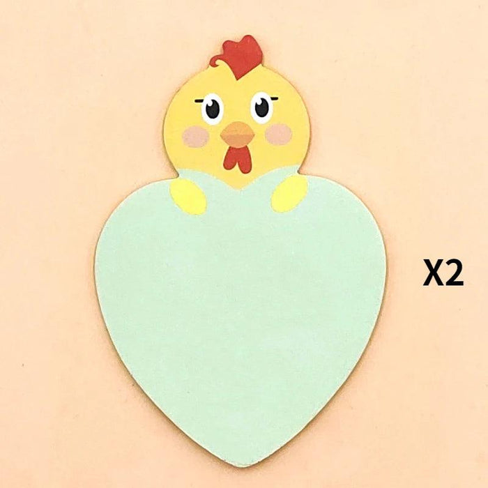 Charming Animal-Inspired Heart-Shaped Sticky Notes for Creative Minds