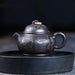 Handcrafted Authentic Purple Clay Teapot - 180ml Traditional Black Mud Kettle for Authentic Tea Brewing Experience