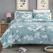 Floral Print Cotton Quilt Set