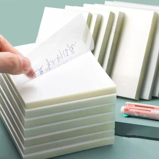 50 Transparent Sticky Notes for Enhanced Organization at School, Work, and Home