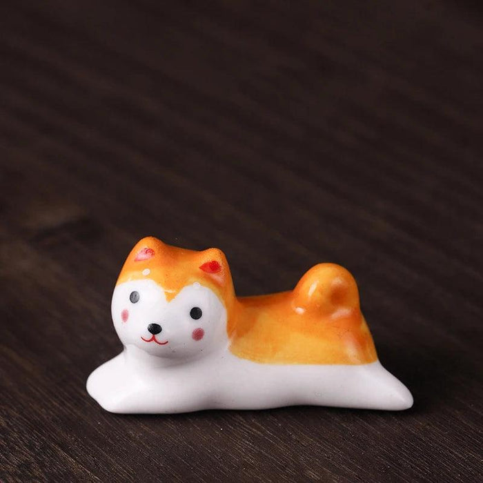 Charming Cat-Inspired Ceramic Chopstick Holder for Elegant Dining