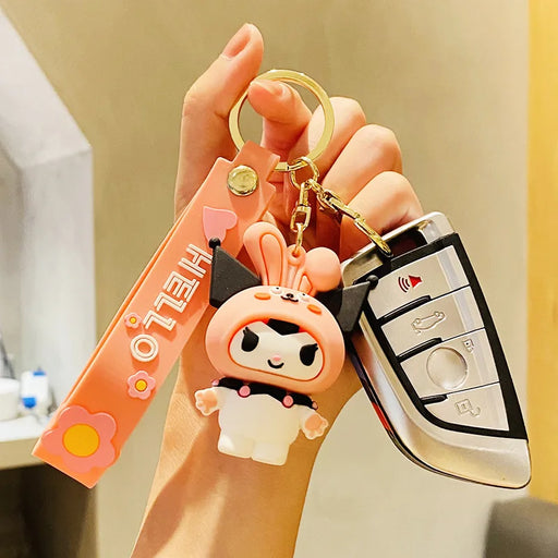 Sanrio Fruit Series Character Keychain Set - Kuromi, Cinnamoroll, Pochacco Doll Charm