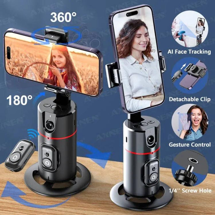 Smartphone Gimbal Stabilizer with Advanced Face Tracking and Remote Control for 360° Video Shooting