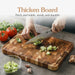 Acacia Wood Non-Slip End Grain Cutting Board - Durable Chopping Block for All Kitchen Needs