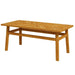 Acacia Wood Coffee Table with Walnut Finish - Stylish Rectangular Centerpiece for Your Living Room