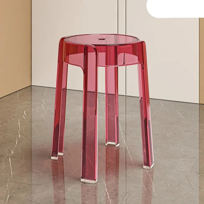 Modern Clear Acrylic Folding Stool for Stylish Living