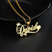 Personalized Unisex Stainless Steel Name Necklace with Chunky Chain