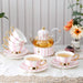 Charming Lemon Blossom Bone China Tea Set - Luxurious Drinkware for Tea and Coffee Lovers