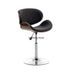 Elegant Genuine Leather Swivel Bar Stool - Chic Modern Seating Solution