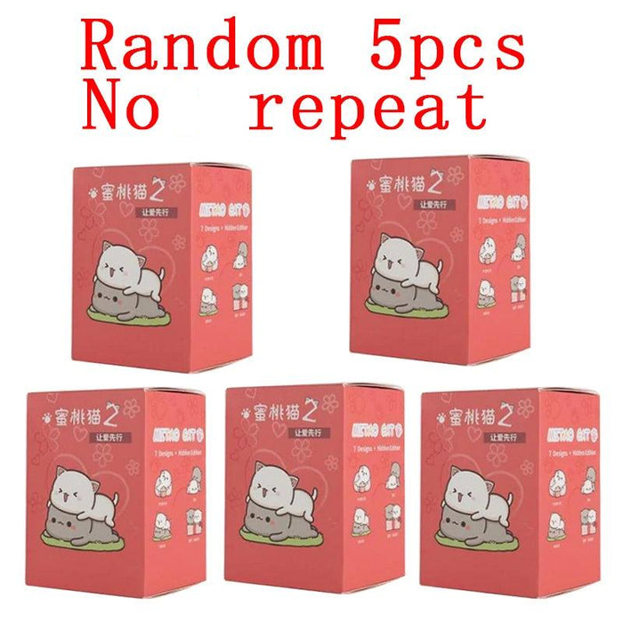 Mitao Enchanted Lucky Cat Surprise Boxes - Charming Collectible Figurines for Whimsical Home Decor