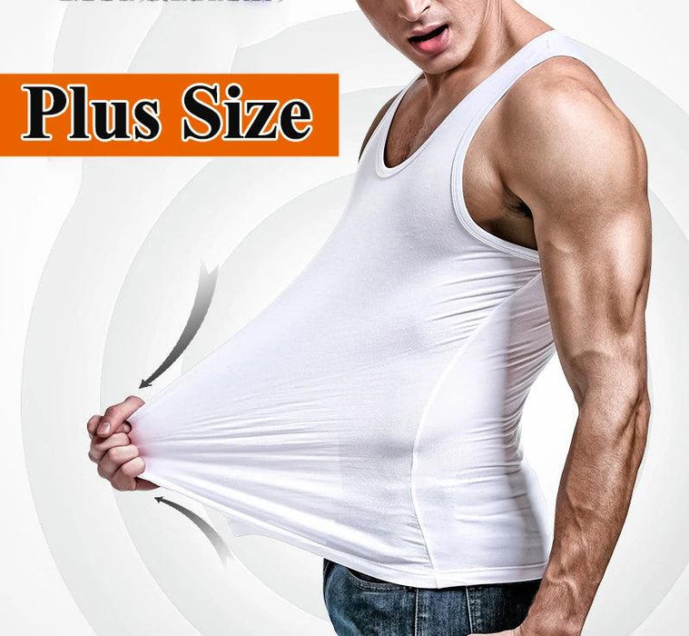 Men's Large Cotton Sleeveless Gym Tank Tops - Bodybuilding Muscle Vests for Fitness