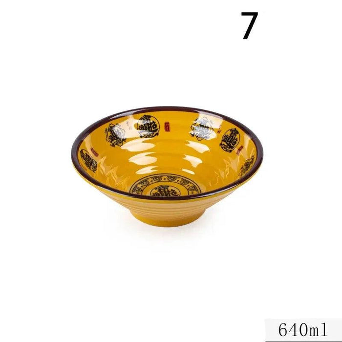 Chic Melamine Bowl for Ramen and Salad – Perfect for Home and Restaurant Use