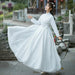 Elegant White Tang Dynasty Hanfu Dress for Women - Perfect for Cosplay and Magical Gatherings