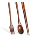 Eco-Chic Japanese Dining Set: Elegant Wooden Spoon & Chopsticks for Gourmet Experiences