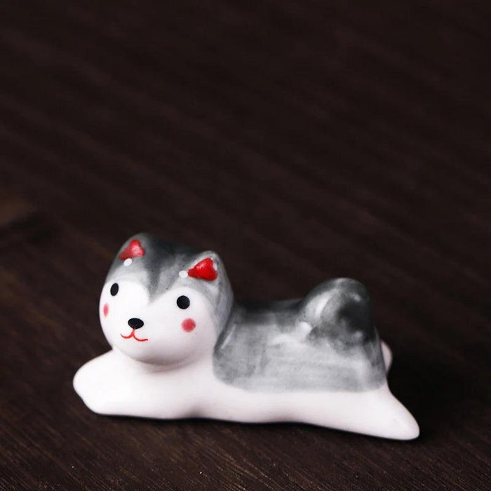 Charming Cat-Inspired Ceramic Chopstick Holder for Elegant Dining