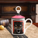 European Charm Ceramic Mug Set with Lid - Stylish Gift Box for a Joyful Drinking Experience