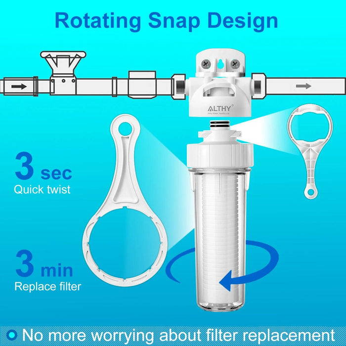 Advanced 5 Micron Sediment Filtration System with Polypropylene Pre-Filter for Superior Water Purity