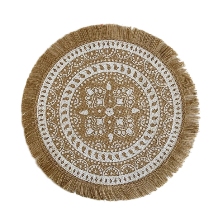 Stylish Non-Slip Jute Round Placemats for Elegant Dining & Entertaining