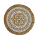 Eco-Friendly Non-Slip Jute Round Placemats - Elegant Dining Table Accessories for Entertaining and Celebrations