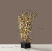 Elegant Golden Mountain Resin Tabletop Accents for Luxurious Living Spaces