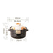 Versatile High-Heat Ceramic Casserole Pot Set for Stovetop Cooking